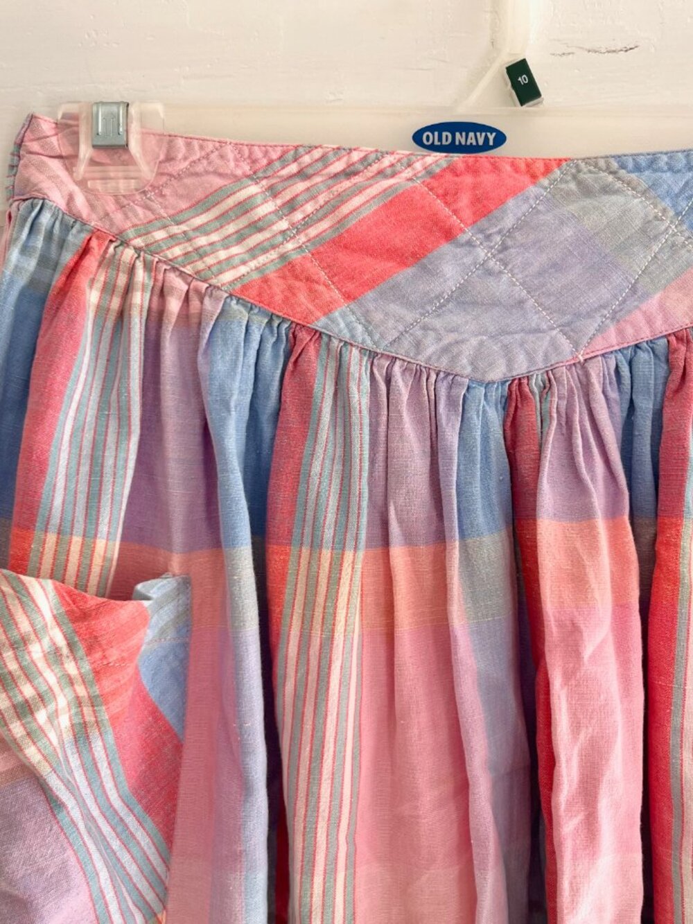 Vintage Plaid Cotton Skirt Set - Picture 10 of 15